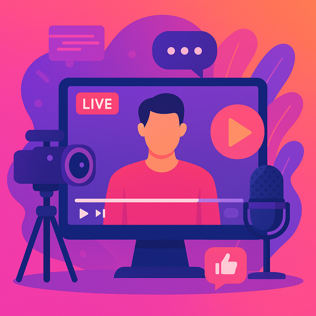 راهنمای کامل استریم ویدئو: از تجهیزات تا پخش زنده حرفهای