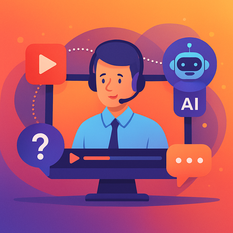 دستیار هوشمند ویدیوسرور؛ پشتیبانی کاربران با هوش مصنوعی